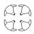 OEM Propeller Guard Set 4PCS (1 Pairs) Compatible with APHUB X4 GPS Drone