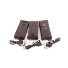 OEM Batteries 3PCS and USB Cables 3PCS Compatible with F23 GPS Drone