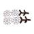 OEM Replacement Parts Combo: 4 Propellers + 4 Propeller Guards Fits Contixo F27 Halo Mini