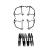 OEM Crash Kit for Contixo F33 Foldable Drone (Propellers  2 Pairs + Guards 1 Pair)
