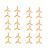 OEM 6 Pairs (24 PCs) Main Propellers for Contixo 7" TD1 Mini LED Drone – Orange