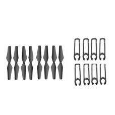OEM Crash Kit - Includes 8 Spare Blades and 8 Protective Frames for DEERC D20 Mini Drone