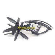 240039 Propellers 4PCS + Guards 4PCS Spare Parts for Polaroid PL2400 RC Camera Drone