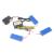 240040 Lipo Batteries 3PCS + 3 IN 1 Charger Spare Parts for Polaroid PL2400 RC Camera Drone