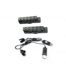 OEM Battery (2) + USB(2) for Drone Flex 2.0