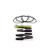 Propellers 4PCS + Propeller Guard 4PCS Spare Parts for Propel Ultra-X Video Wifi RC Drone