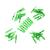 10 Pairs of Green Color Propellers (40pcs) for Sharper Image LED Glow Up Mini Stunt Drone 1013086