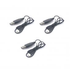 OEM 3PCS of USB Charger for Sharper Image LED Glow Up Stunt Drone 1013086, 1012182