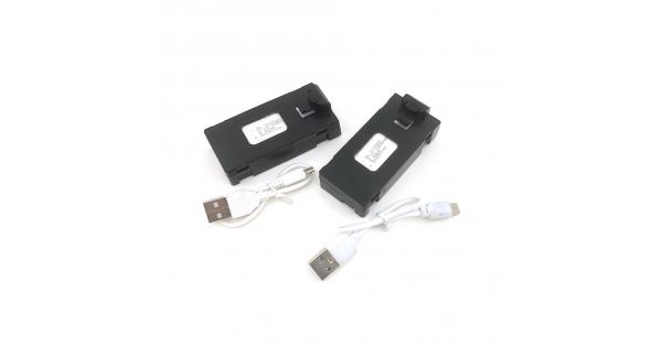OEM LiPo Batteries (2PCS) & USB Chargers for Sky Rider XG-34 Neith