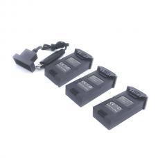 OEM Lipo Batteries 3PCS with Charger 1PC for Vivitar VTI Skyhawk Foldable DRC447 GPS Drone