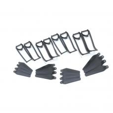OEM Propellers 8PCS and Guards 8PCs for Vivitar DRCX4-NOC-STK-12 Air View Drone